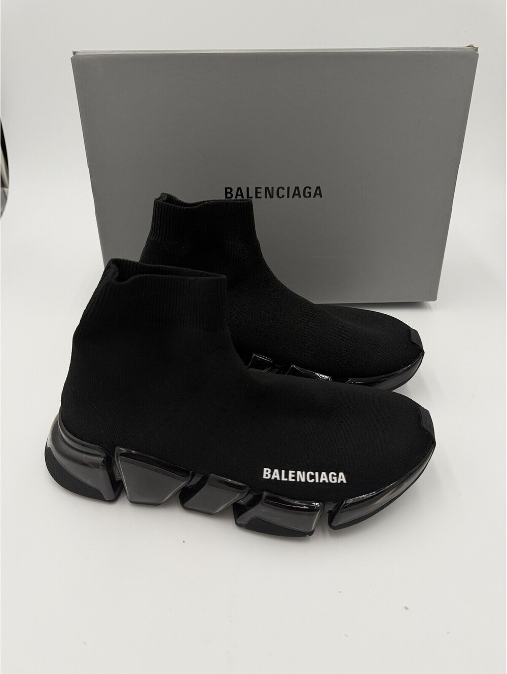 Balenciaga Speed Trainer Black Sock Sneaker Womens Size 6/36